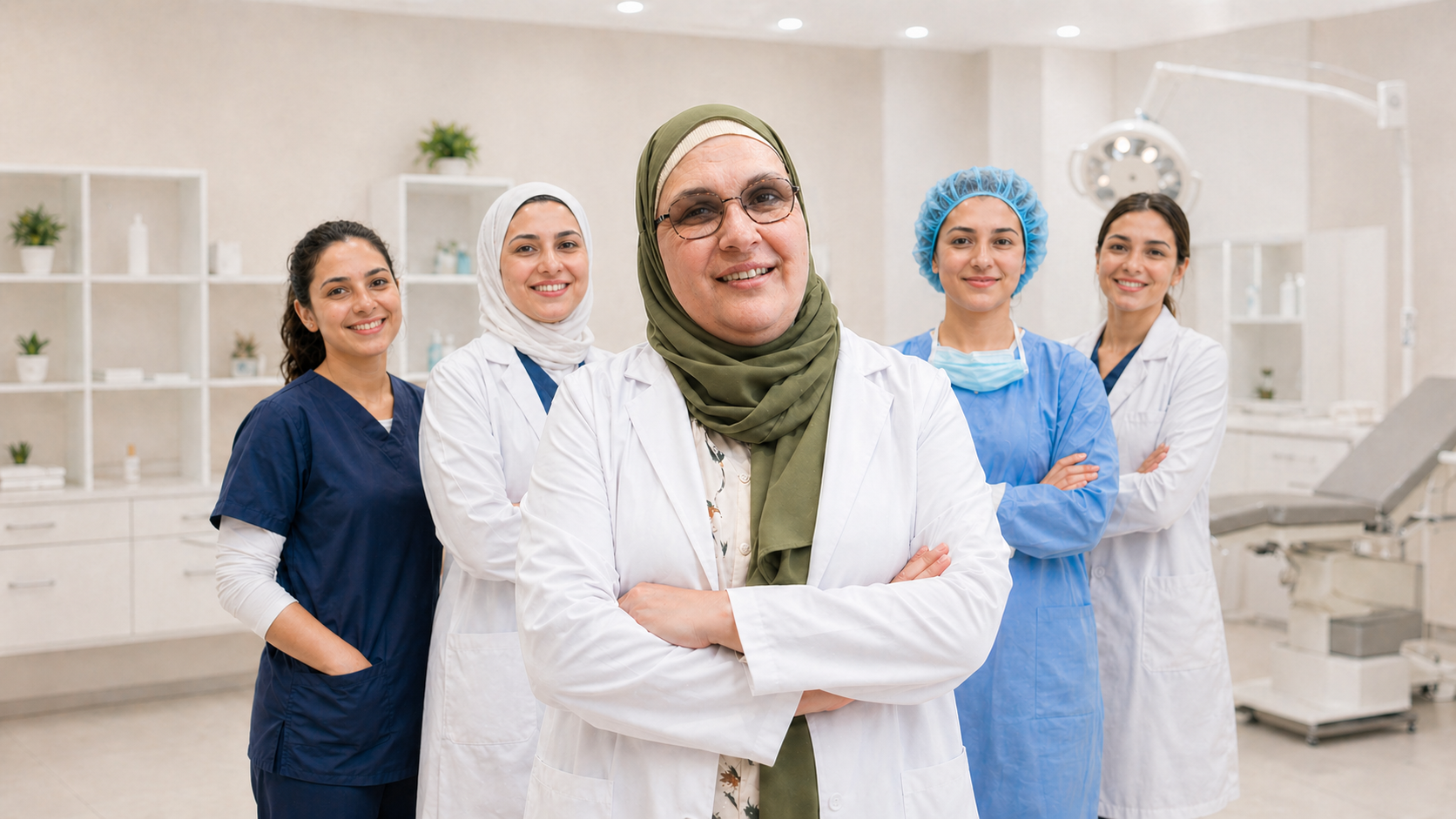 طاقم طبي نسائي متكامل